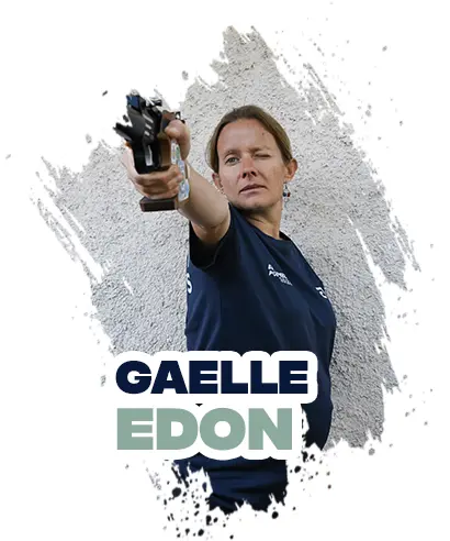 Gaëlle Edon est une athlète de la Team Capeos dans la discipline du Tir Sportif Handisport.