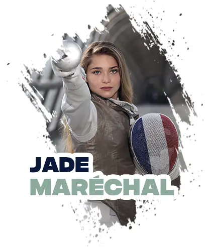 Jade Maréchal est une athlète de la Team Capeos dans la discipline de l'escrime.