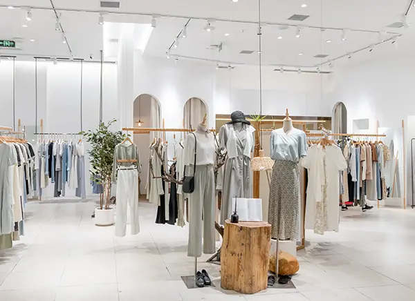 une boutique de vêtements en contrat de concession