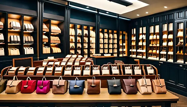 boutique de maroquinerie en franchise licence-marque
